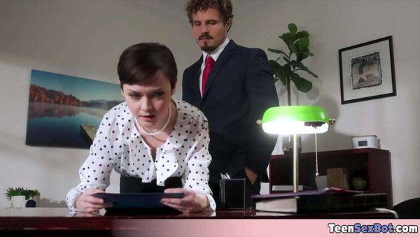 Play hardcore scene of : Small Petite Secretary Gets Fucked Hard