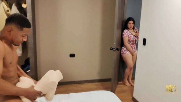 View the hardcore video : Watching Me Play with My New Doll, Latina Roommate Gets Turned On