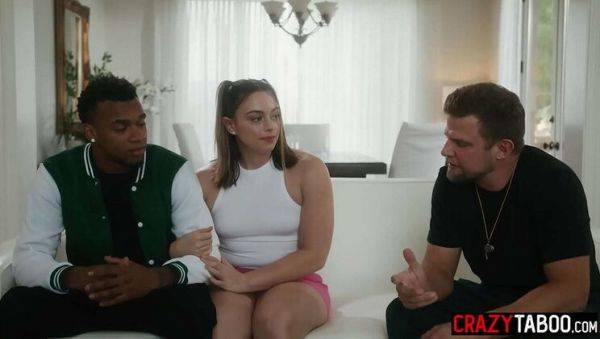 Enjoy watching the complete movie called : Sophia Burns Sucks Big Black Cock in Front of Boyfriend