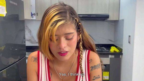 Watch this uncensored video titled : Step Sis Learns About Sex from Big Bro