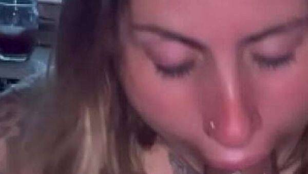 Play the complete video : Blonde Slut Deepvane Sucks Brunilove's Cock