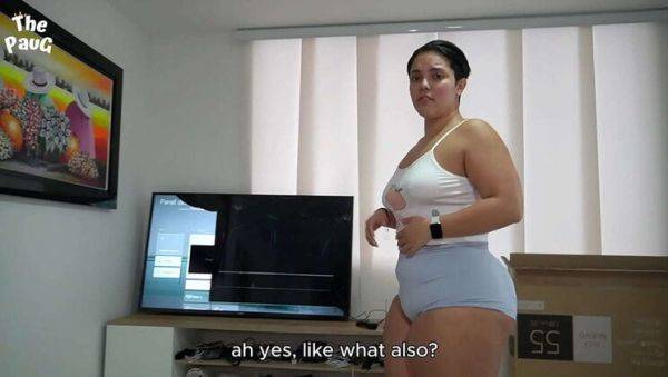 Enjoy watching this hardcore scene called : Step Sis Breaks TV with Flip Flop and Repays with Hot Sex