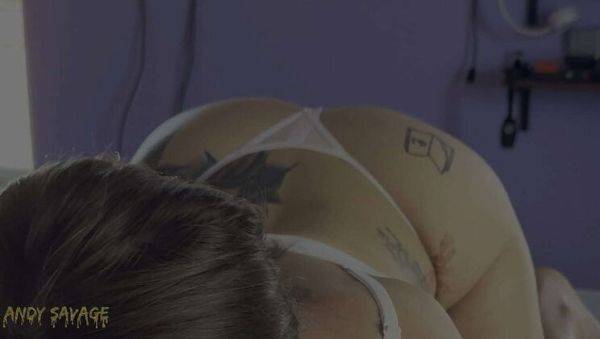 Watch this uncut scene named : Amanda Jiu-Jitsu Swallows Her Man's Cock After Training