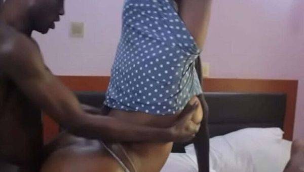 Watch this hardcore scene : Black MILF Neighbor Takes Two Huge Cocks While Husband's Away