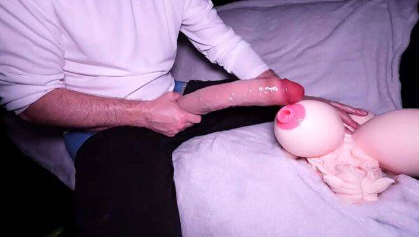 Watch the complete scene titled : Jesse World's Monster Meat Masturbation Madness with Anime Sex Doll