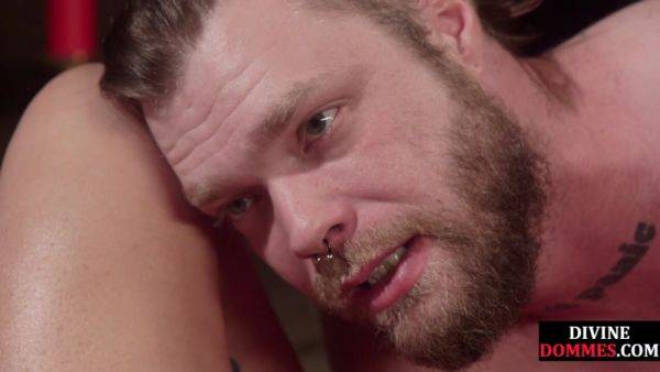 Stream this complete scene named : Pregnant divine domina licked all over hairy pussy by sub