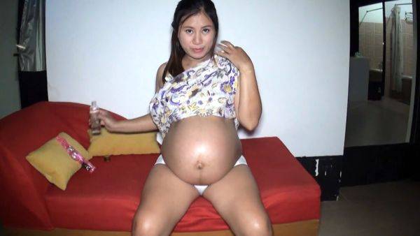 Enjoy watching full movie called : 8 month pregnant hormones out of control Thai MILF needs something