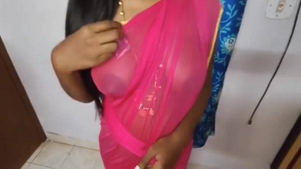 Enjoy watching the hardcore video called : Indian Desi Aunty Big Tits And Black Nippels And Our Husband Doggy Style Sex