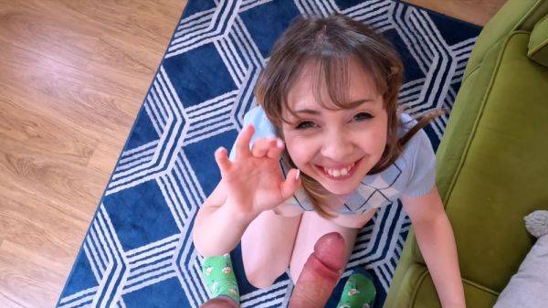 Play the HD movie named : Nude busty amateur chick handles a big dick in sensual POV