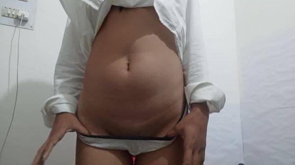 View the uncensored clip called : Brunette Masturbates To Crazy Intense Orgasms