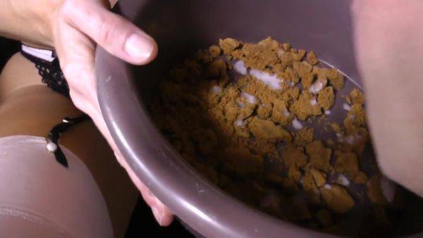 View full clip of : Cuckold Condom Feeding Humiliation From Bowl - FemdomSex