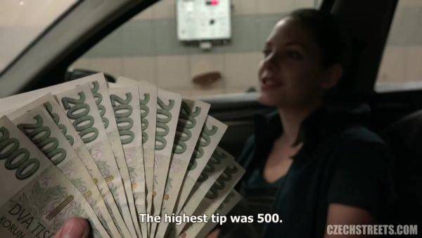 Watch uncut video titled : Czech Streets – Carwash Beauty