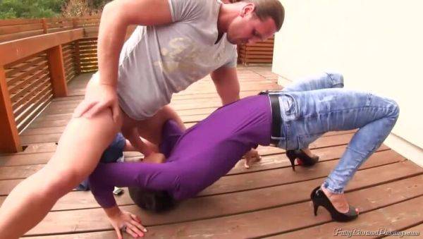 View the hardcore scene named : Peeing for Science with Lara1: A Facial Outdoor Experience