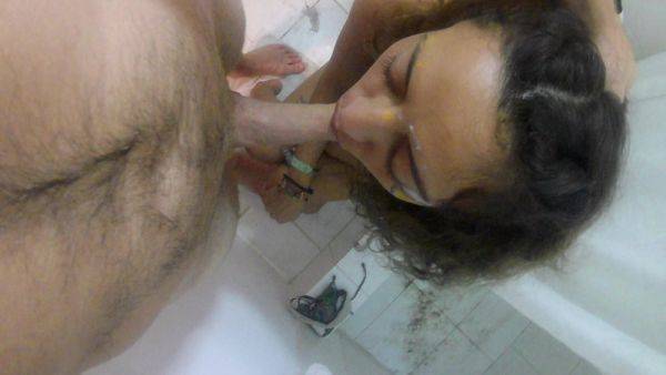 Watch this full clip : Latin Girl Gets Spanked Sucks And Fucks On Her First Night At University