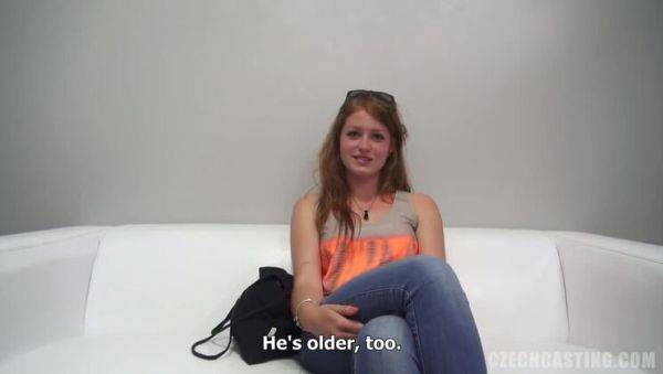 Watch uncensored scene titled : Stunning Redhead Daniela