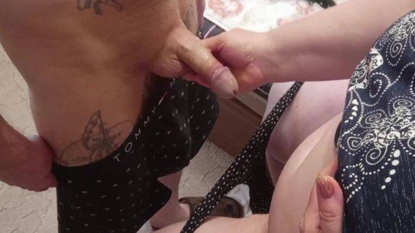 View the uncut scene named : I Jerk Off My Dick And Cum On My Step mother-in-laws Panties