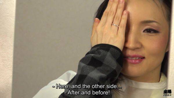 Play this uncut scene of : Transforming frumpy Japanese housewife into beautiful sex swan