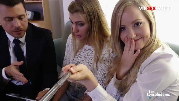 Amazing job interview with 2 blonde girls - anysex.com - Spain on pornsfind.com