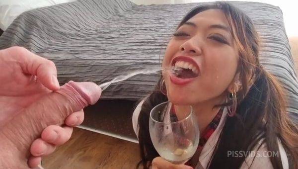 [WET] EXTREME! Newbie Asian Kit Kate 0% Pussy 1 on 1 intense anal, gape, ATM, piss in mouth & ass then drinking, Toilet face flush, Spit on face and face slapping, rimming - PissVids - hotmovs.com on pornsfind.com