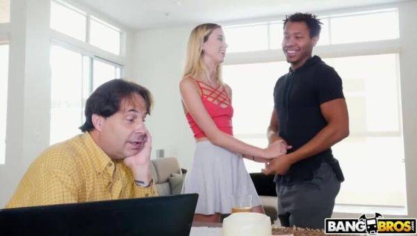 Secret Handjob From My Dad's Blonde Stepdaughter - porntry.com on pornsfind.com