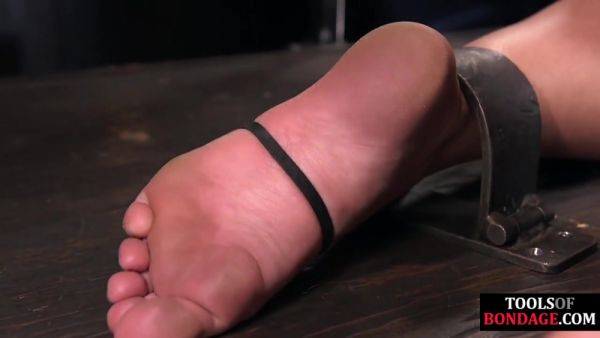 Feet whipped babe suffers multiple orgasms by master Hitachi - hotmovs.com on pornsfind.com