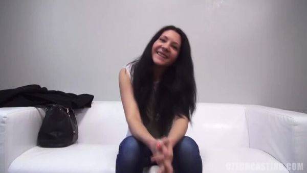 Stream this HD scene of : Olga, the Goddess of Brunette Casting