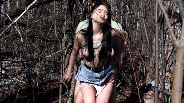 Enjoy watching full movie named : Caught And Roughly Fucked A Young Whore In The Forest