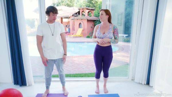 Watch the hardcore video : Facial: My Red-Head Yoga Instructor's Deepthroat Skills