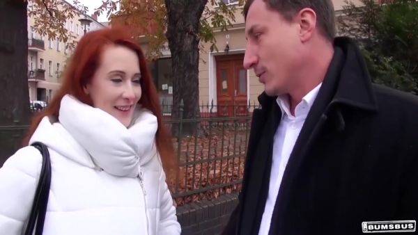 Watch this uncensored video named : Hot Milf Redhead Big Tits Stepmom Takes A Strangers Cock In Van 10 Min