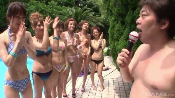 Watch hardcore movie named : Japanese and Asian Teens Compete in Hairy Deepthroat Contest Outdoors