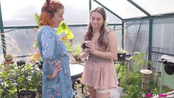 Watch the uncut clip of : Jessie G and Willow: The Mystical Big Tit Redheads
