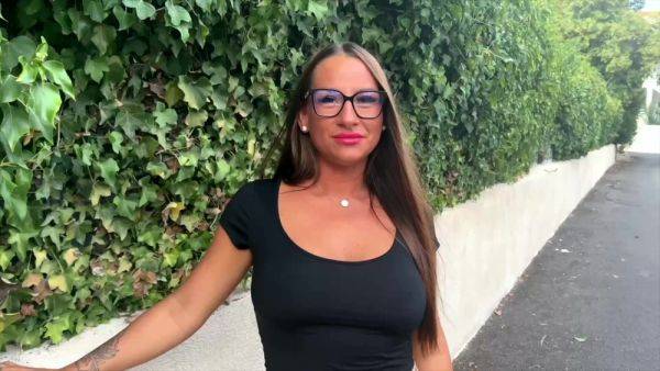 French Glasses Girl Mila and her HUGE TITS come back in front of the camera - txxx.com - France on pornsfind.com