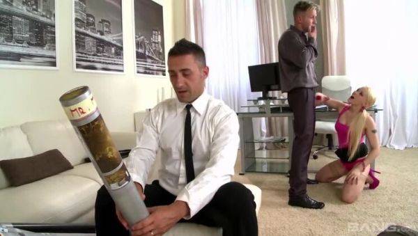 Enjoy watching the uncut scene called : Lola Taylor: The Devoted Secretary Takes on Two Bosses in a Hardcore Threesome