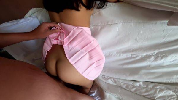 Watch this complete clip of : Asian School Girls Soft Warm Ass After School - Pink Underskirt Pov
