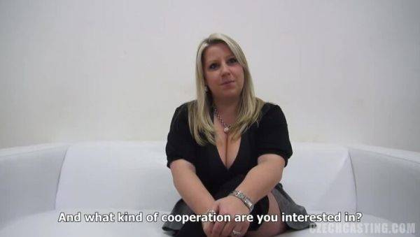 View complete video named : Charming Blonde Jana with Large Chest and Booty