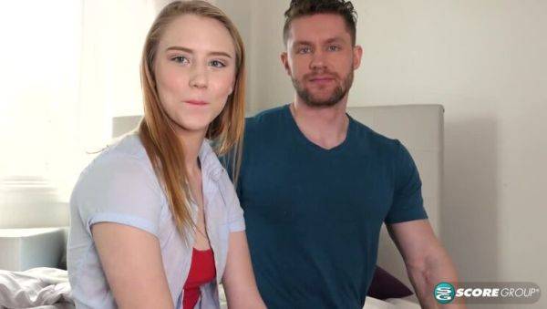 Play the full video of : Ali Novak's Initial Adult Scene: Semen Shot & Facial