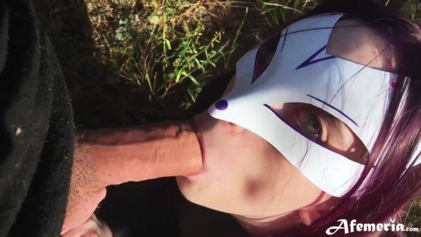 Enjoy watching HD clip titled : Femfoxfury - Foxy Passionate Blowjob And Doggystyle Fuck In The Forest