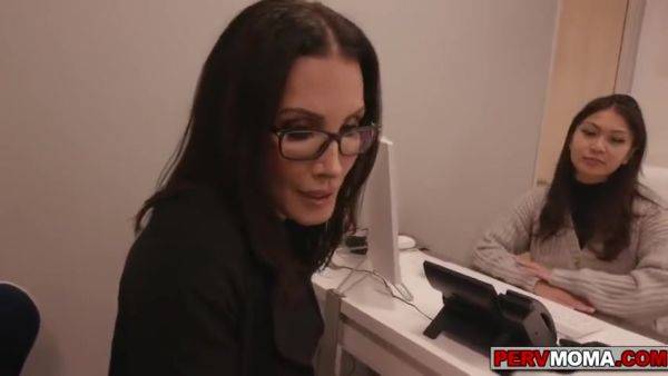 Enjoy watching hardcore clip of : Stepmom Starts Jerking Her Stepsons Cock - Yumi Sin, Mi Ha And Perv-mom