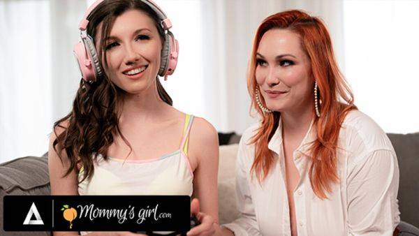 Step mommy'S GIRL - Stacked MILF Taylor Gunner Wants Gamer Stepdaughter Maya Woulfe To Have New Hobbies - txxx.com on pornsfind.com