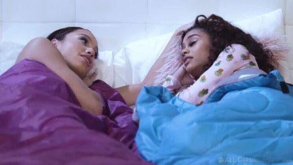 Scarlit Scandal & Alexis Tae: Late Night Lesbian Encounter - porntry.com on pornsfind.com