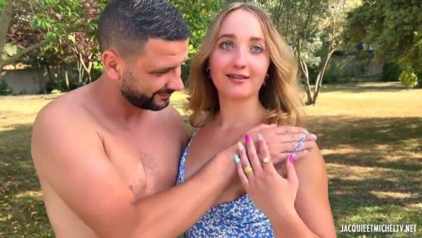 Watch the hardcore movie named : Blonde Teen Chloe, 18, Considers Quitting - Anal, DP, Outdoor Threesome