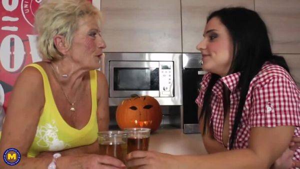 Stream the uncensored clip : Marina T., Trix, and Josinda: Mature Lesbians Experience Facials and Cock