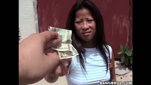 View uncut movie called : Asian Amateur Brunette Gets Facial on BangBus