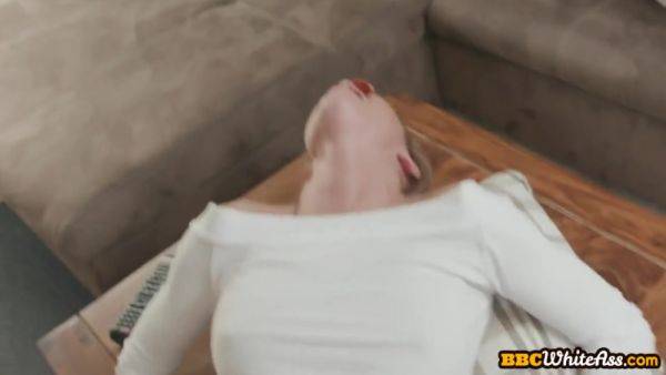 View the full clip of : IR amateur anal babe rides black cock with gaping asshole