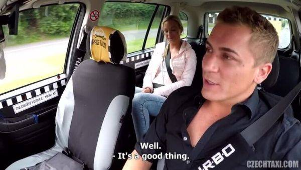Enjoy watching HD video called : Blonde Czech Taxi Ride
