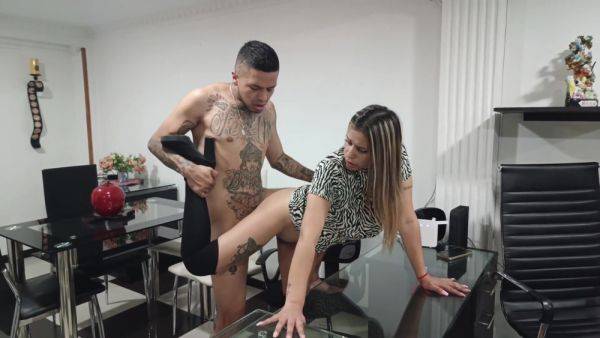 Stream this uncut scene named : Mara Enters Her Bosss Office And When She Is Discovered She Sucks Her Bosss Cock