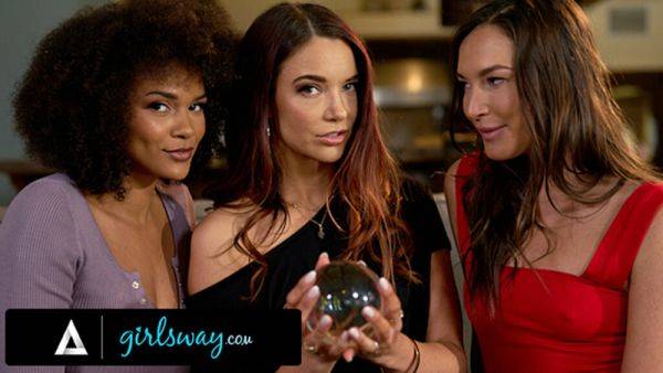 GIRLSWAY - Psychic Jayden Cole Tells Katrina Colt & Alina Ali Their Destiny Resides In A Threesome - txxx.com on pornsfind.com