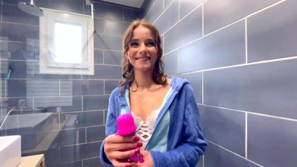 Watch this full scene of : Ariana's very first time with a woman...