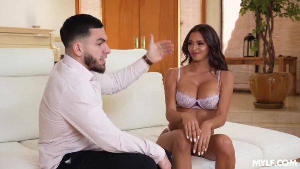 Stream this uncensored video titled : He's About to Claim My Big Tits & Give Me a Facial