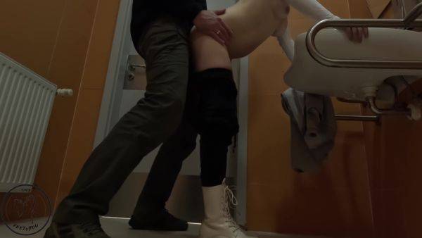 Stream the full clip named : I Fuck A Young Student 18+ For Money In A Public Toilet